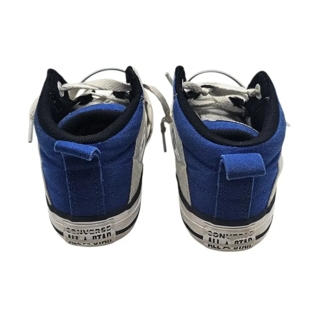 Converse Kids Gray & Blue Chuck Taylor All Star Axel Mid Top Sneaker